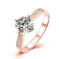 wholesale 9/10/14/18K White Gold, Rose Gold, Yellow Gold, D Color 1-Carat Moissanite European-American Style High-End Ring-0-4