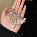 wholesale S925 Sterling Silver Flash Bead Chain Retro Small Light Bulb Strong Light Round Pearl Necklace Niche Design High-End Sense Sweater Chain-0-1