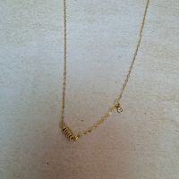 wholesale 925 Sterling Silver Vintage Style Bubble Crystal Pendant Choker Necklace for Women, Minimalist and Elegant Design-Gold 925 silver