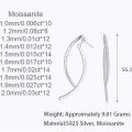 925 Silver Minimalist Ribbon Earrings, Hypoallergenic, Customizable Luxury Ear Studs-0-0