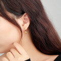 wholesale Metal 925 Silver Retro Metallic Shell Earrings For Women,, Ins。-0-3