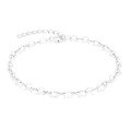 wholesale 925 Sterling Silver New Heart Chain DIY Bracelet, Small Korean Design, Popular Shiny Silver Jewelry-0-4
