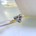 wholesale S925 Silver New Style One-Carat Fat Triangle Precision Full Diamond Micro-Paved Ring for Cross-Border-0-2