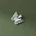 wholesale 990 Sterling Silver Fresh Sweet Ins Style Exquisite Design Hollow Lace Butterfly Pendant Y01581-0-4