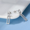 wholesale S925 sterling silver geometric earrings with zirconia, versatile earrings, factory direct wholesale-0-3