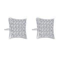 Metal Geometric Square Earrings, Versatile Office Minimalist Personality Accessories, Cross-Border Direct Factory Wholesale-0-3