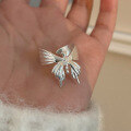 wholesale S925 Sterling Silver Butterfly Ring for Women, New Korean Style Minimalist Design Fashion Ring with High-End Trendy Feel-0-2