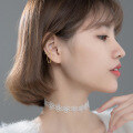 wholesale S925 Sterling Silver Tassel Chain Ear Cuffs for Women, No Piercing Design, Twist Ear Cartilage Clips, Korean Style Internet-Famous Luxury Earrings-0-2