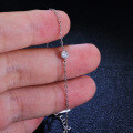 925 Silver Moissanite T Bubble Bracelet for Women Live Factory Direct-0-2