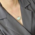 wholesale 925 Sterling Silver Inlaid with Hetian Jade Pendant Ruyi Longevity Lock Jade Necklace for Women-0-2