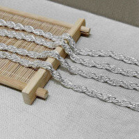 wholesale S925 sterling silver twisted rope chain necklace for men and women, minimalist style with high-end Italian craftsmanship, versatile neckwear.-Silver color >45cm (chain thickness 2.0mm/approx. 5.15g).
