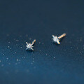 wholesale S925 Sterling Silver Fresh and Sweet Ins Style Niche Designed Exquisite Diamond-Inlaid Star Earrings M06620-0-3