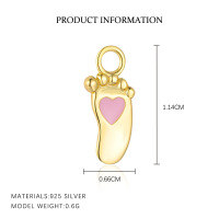 wholesale 925 Sterling Silver Cute Resin Drop Earrings for Women, French-style Pendant, Light Luxury Design-A4129-Gold/Pendant 925 Silver