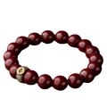wholesale Metal material content is extremely high at over 95%, natural raw ore cinnabar bead bracelet for men and women born in the Year of the Dragon-0-4