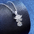 S925 Sterling Silver Moissanite Cross-Border Butterfly Wing Necklace Wholesale-0-0