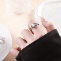 S925 Sterling Silver 30ct Moissanite Interwoven Proposal Ring-0-2