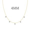 wholesale 925 Sterling Silver Cross-Border European and American Women's Small Luxury Tassel Geometric Pendant Stackable Layering Collarbone Necklace-0-28