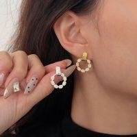 wholesale S925 Sterling Silver Minimalist Drip Glaze Earrings for Women, Small Chic Style, Unique Design, Versatile and Elegant Stud Earrings-Silver model (pure silver)