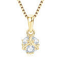 S925 Sterling Silver Moissanite Pendant Necklace, Minimalist Elegant Women's Cross-Border Wholesale-0-3