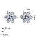 S925 Sterling Silver Full Moissanite Star Stud Earrings-0-3