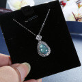 S925 Silver Wholesale Small Green Water Jade Gourd Pendant-0-1