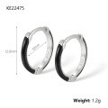 wholesale S925 sterling silver trendy new multi-color circle hoop ear cuff fashionable and novel European and American earrings for women-0-10