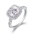 S925 Silver Exaggerated Moissanite Custom Ring for Women-0-6