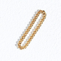 wholesale Au750, minimalist fashion genuine 18K gold chain ring for women,design, side chain hand accessory, Cuban chain tail ring customization-18K gold 11#