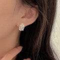 wholesale S925 Sterling Silver Swarovski Pearl Ear Studs Women's Korean New Style Luxury Elegant French Earrings-0-0