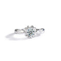 Sterling Silver Moissanite Couple Rings, Unique Minimalist Design, Manufacturer Direct-0-4