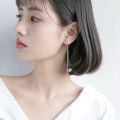 wholesale S925 silver ear thread women Korean version small fresh long ear chain trendy elegant ear accessories wholesale E9587-0-3