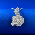 wholesale S925 Silver New Camellia Rose Necklace for Women, National Style Versatile Pendant Collarbone Accessory-0-5