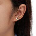wholesale S925 Silver Ultra Sparkly Small Fresh Bow Earrings, Hollow Ear Studs Minimalist Luxury New Design-0-3