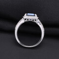 wholesale S925 Silver Inlaid Crystal, Factory Direct Supply Colored Gemstone Ring for Women, Light Luxury, Simple and Fashionable-0-3