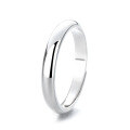 wholesale S925 Silver Cloud Tide Pavilion Fashion Minimalist Plain Circle Smooth Surface Versatile Fresh and Trendy Design Open Ring-0-4