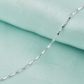 wholesale S925 silver jewelry source factory new accessories popular OL women's necklace sterling silver collarbone chain XX melon seed chain wholesale-0-4