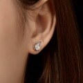 wholesale 925 Silver Earrings with 075ct European & American Fashion Simulated Diamond Teardrop 5*8 High Carbon Stone-0-2