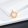 wholesale New Sterling Silver Rose Quartz Pendant, Wholesale Source Factory for Palace Style Jewelry, Light Luxury Necklace Accessories-0-0