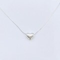 wholesale S925 Sterling Silver Korean-style Minimalist Three-Dimensional Fluttering Heart Ins Popular Electroplated Polished Finish Pendant Necklace for Women-0-7