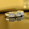 wholesale Gold-plated jewelry new wish style 3*5mm rectangular zircon ring hot selling in cross-border-0-1