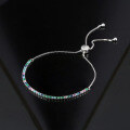 wholesale S925 Sterling Silver Tennis Chain with Colorful Zirconia Round Stones, Factory Direct Wholesale-0-2