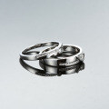 Sterling Silver 1ct Moissanite Couple's Ring Proposal Birthday Gift-0-2