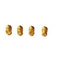 wholesale S925 gold-plated four little Buddha accessories DIY bracelet necklace Buddhist bead chain ornaments spacer beads collectible play accessories-0-4