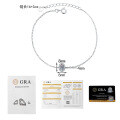 S925 Silver Moissanite Bracelet with 30ct Stone, Korean Japanese Fresh Style-0-4
