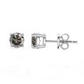 wholesale 925 Sterling Silver Classic Four-Prong D Color Moissanite Stud Earrings for Women, Cross-Border Exclusive Versatile Wholesale Hot Seller-0-15