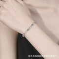 S925 Sterling Silver 3-Carat Moissanite Unisex Bracelet-0-2
