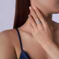 S925 Sterling Silver Moissanite Crown Ring for Versatile Commuting, Small and Luxurious-0-2