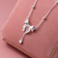 wholesale S925 Sterling Silver Ins-style Bow Pearl Necklace Autumn Luxury Delicate Women's Choker Y00005-0-2