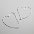 wholesale S925 Sterling Silver Women's Earrings Hollow-Out Large Heart Sweet Stud Earrings Large Hoop Earrings Elegant Ear Accessories E4626-0-4