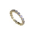 wholesale S925 Sterling Silver Gold-Plated Zhuo Zhifan Bubble Stack Ring High-End Stackable Diamond Ring Full Zirconia Setting-0-4
